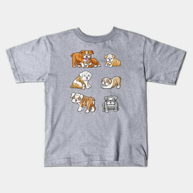 Puppies! Kids T-Shirt by royal_ten